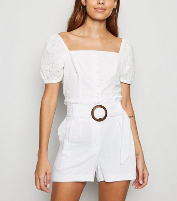 White Dress Shorts